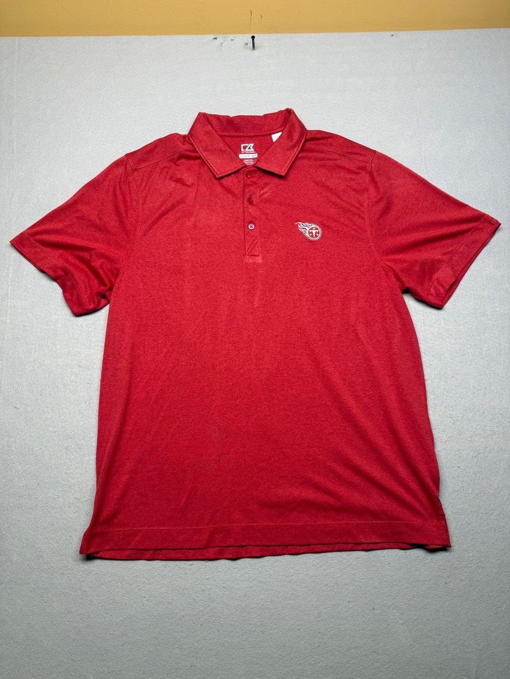 Tennessee Titans Cutter & Buck Polo Shirt Men XL Red NFL